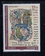 FRANCE 2007 Un Timbre (1) YT N° 4013** Bibliothèque Humaniste De Selestat Lettrine 0.60€ - Neufs