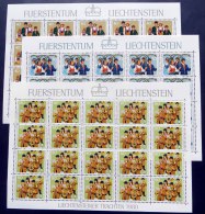 Trachten 1980, Mi.Nr. 754/56, Postfrische Kleinbogen-Serie - Blocks & Sheetlets & Panes