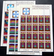 Weihnachten 1980, Mi.Nr. 761/63, Postfrische Kleinbogen-Serie - Blocs & Feuillets