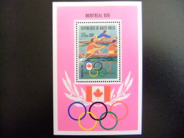 HAUTE - VOLTA REPUBLIQUE  ALTO VOLTA 1976 Juegos Olimpicos De Verano Montreal  Yvert Nº Blok 5 AM ** MNH - Ete 1976: Montréal