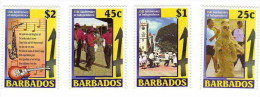Barbados / 35th Anniversary Of Independence / National Dances / Music Instruments / Guitar / Saxaphone / - Barbades (1966-...)