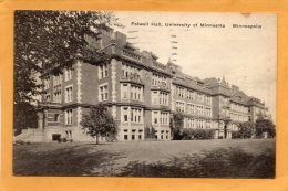 Folwell Hall University Of Minn Minneapolis Old Postcard - Minneapolis
