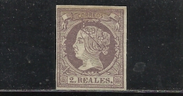 677-SELLO CLASICO ISABEL II AÑO 1860 Nº56.380,00€.2 REALES.SPAIN CLASSIC.FALSO FILATELICO SEGUI Y NO FALSO POSTAL. LPERF - Ungebraucht