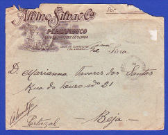 ALBINO SILVA & Cª.  PERNAMBUCO - TO BEJA, PORTUGAL  -  20.NOV.1889 ?  -  2 SCANS - Cartas & Documentos