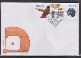 O) 2013 CUBA,III WORLD CLASSIC BASEBALL, CAP, BALL, BAT, FDC F, - FDC