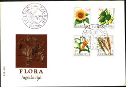 YUGOSLAVIA - JUGOSLAVIA  - Corn, Sunflower, Hops, Wheat - ZAGREB  FDC - 1981 - Gemüse