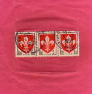 FRANCIA 1958 STEMMI  - FRANCE ARMOIRIES LILLE OBLITERE´ COAT OF ARMS USED - 1941-66 Coat Of Arms And Heraldry