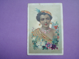 CARTE PARFUMÉE ? Chromo - GELLE - AFRIQUE - Femme Métis Noire - - Vintage (until 1960)