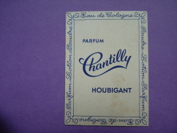 CARTE PARFUMÉE - HOUBIGANT - Chantilly - Bleue - - Vintage (until 1960)