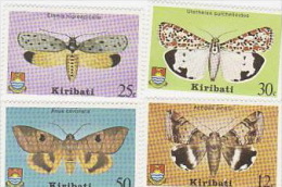 Kiribati-1980 Moth Set  MNH - Kiribati (1979-...)