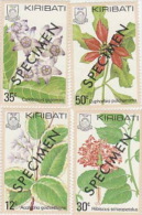 Kiribati-1981 Flowers SPECIMEN Set  MNH - Kiribati (1979-...)