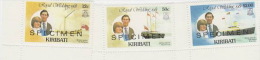 Kiribati-1981 Royal Wedding SPECIMEN  MNH - Kiribati (1979-...)