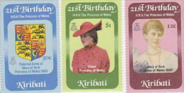 Kiribati-1982 21st Birthday Diana Princess Of  Wales Set  MNH - Kiribati (1979-...)