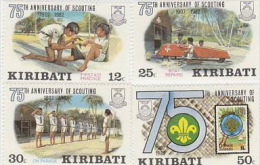 Kiribati-1982 75th Anniversary Of  Scouting Set  MNH - Kiribati (1979-...)