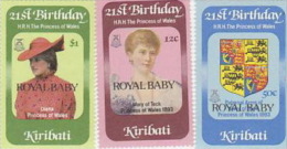 Kiribati-1982 Royal Baby Set  MNH - Kiribati (1979-...)