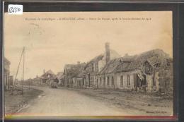 RIBECOURT - ROUTE DE NOYON APRES LE BOMBARDEMENT DE 1918 - TB - Ribecourt Dreslincourt