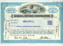 ACCION "GENERAL MOTORS CO." - Automobile