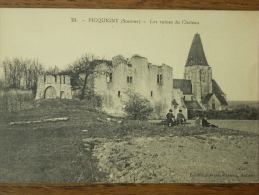 80 - PICQUIGNY - Les Ruines Du Château (animée) - Picquigny