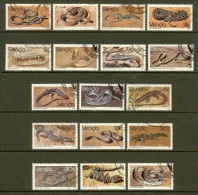 VENDA 1986 Used Stamp(s) Reptiles 120-136 - Serpents