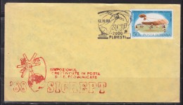 = Sicrept Voyagèr 2000 Ploiesti 12  10 1988 Timbre Poste Aérienne - Storia Postale