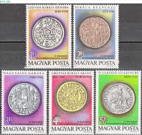 HUNGARY, 1979, Hungarian Coins, Archaeology, MNH (**), Sc/Mi 2602-2606/3372A-6A - Ongebruikt