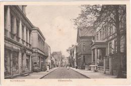 GÜTERSLOH Kökerstraße Belebt Geschäfte Feldpost FERNSPRECH DOPPEL ZUG 105 8.7.1916 - Guetersloh