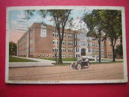 CPA  ETATS UNIS COMMERCIAL HIGH SCHOOL SPRINGFIELD MASS    VOYAGEE 1920 TIMBRE - Springfield