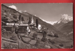 YHER-44 Hérens Village De St Martin Sur Sion, Dent Blanche Et De Veisivi. Cachet St Martin1956. Gyger 18493 - Saint-Martin