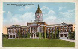 Main Bldg University Of Missouri Columbia MO Old Postcard - Columbia