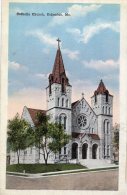 Catholic Chruch  Columbia Mo Old Postcard - Columbia