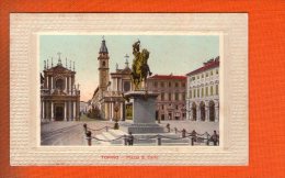 1 Cpa Torino Piazza S Carlo - Altri Monumenti, Edifici