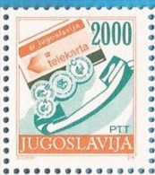1989 X  2361C  JUGOSLAVIJA DEFINITIVA POSTA TELEPHONO  PERF- 12 1-2    MNH - Ongebruikt