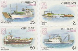 Kiribati-1984 Local Ships Set  MNH - Kiribati (1979-...)