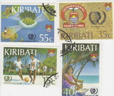 Kiribati-1985 International Youth Year Used Set - Kiribati (1979-...)