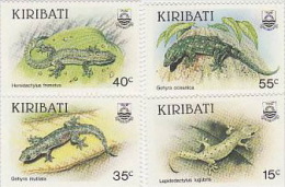 Kiribati-1986 Lizards Set  MNH - Kiribati (1979-...)