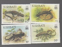 Kiribati-1987 Skinks Set  MNH - Kiribati (1979-...)