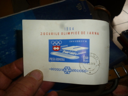Poste Roumaine Roumanie Romina 1964 Jocurile Olimpice De Jarna : Innsbruck ...Ostreich..Austria 1.50Lei - Abarten Und Kuriositäten