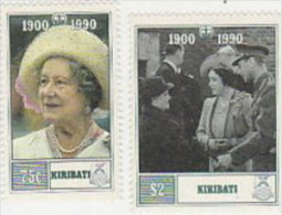 Kiribati-1990 Queen Mother 90th Birthday Set  MNH - Kiribati (1979-...)