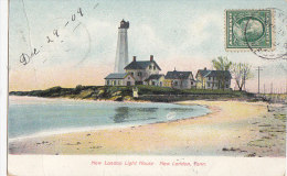 Architecture -  Phare New London Light House Connecticut  - Postmark  1910 - Lighthouses