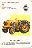 Carte à Jouer VEHICULES UTILITAIRES - Tracteur RENAULT 30CV Diesel Années 50/60 - Voitures