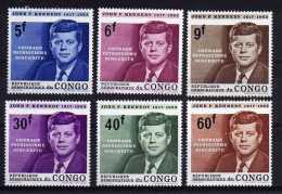 Congo (Kinshasa) - 1964 - President Kennedy Commemoration - MH - Nuovi