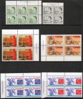 Canada 1967-74 - Selection Of Printer's Imprint Blocks MNH Cat £11.40 SG2015 - See Full Description Below - Hojas Bloque