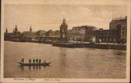 Germany-Postcard 1911written-Mulheim On The Rhine,  Section Port-2/scans - Muelheim A. D. Ruhr