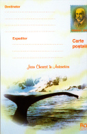 JEAN CHARCOT IN ANTARCTICA, EXPLORERS, WHALE, PC STATIONERY, ENTIERE POSTAUX, UNUSED, 2003, ROMANIA - Onderzoekers