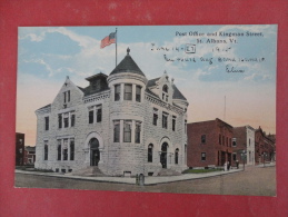 - Vermont > St Albans   Post Office  Ca 1910  Not Mailed   --- Ref 982 - Burlington