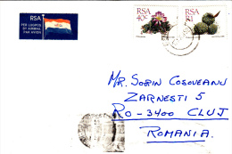 CACTUSSES, STAMPS ON AIRMAIL COVER, 1992, SOUTH AFRIKA - Storia Postale