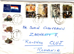 CACTUSSES, STAMPS ON AIRMAIL COVER, 1991, SOUTH AFRIKA - Storia Postale