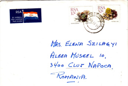 CACTUSSES, STAMPS ON AIRMAIL COVER, 1991, SOUTH AFRIKA - Brieven En Documenten