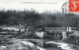 CHATEAUVILLAIN - LE PONT DE POISSE - BELLE CARTE - TRES ANIMEE -  TOP !!! - Chateauvillain