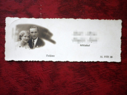 Engagement Card - Tallinn 1936 - Mini Card - Estonia  - Unused - Other & Unclassified